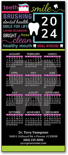 Dental Word Cloud Promotional Calendar