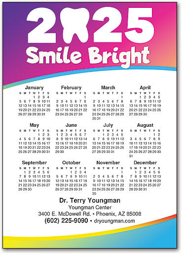 Bright Year Ahead Postcard Calendar