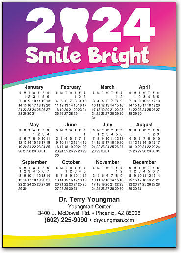 Bright Year Ahead Calendar Magnet