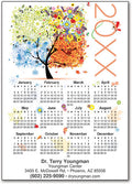 Dazzling Leaves Postcard Calendar