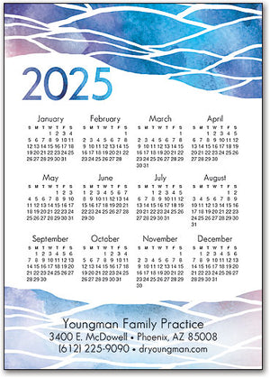 Year of Calm Postcard Calendar