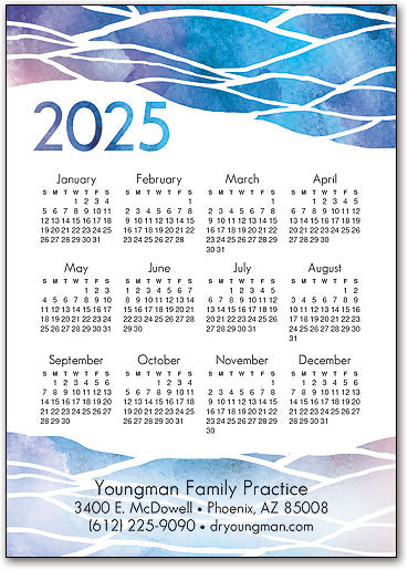 Year of Calm Postcard Calendar