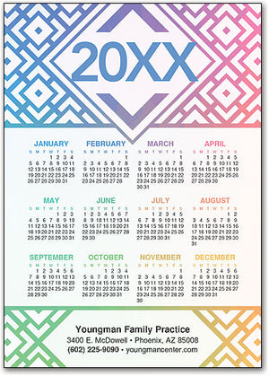 Maze of Prosperity Postcard Calendar