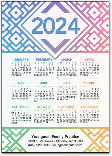 Maze of Prosperity Calendar Magnet