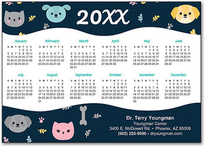 Quirky Pets Postcard Calendar