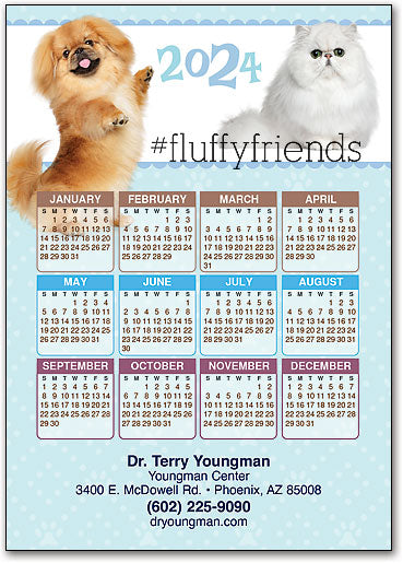 So Fluffy Postcard Calendar