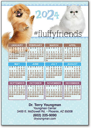 So Fluffy Calendar Magnet