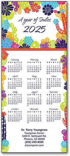 Cactus Smiles Tri-fold Calendar with Envelope