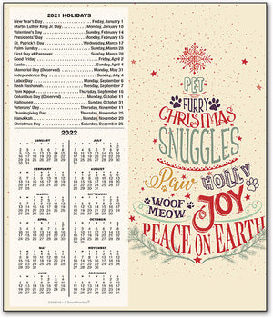 Yuletide Greetings Tear Off Calendar