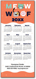 HoHo Holidays Greeting Card Tri-Fold Calendar