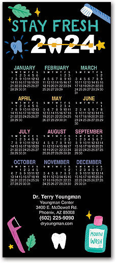 Stay Fresh Promotional Calendar