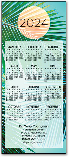 Modern Paradise Promotional Calendar