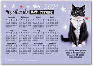Catitude Calendar Postcard