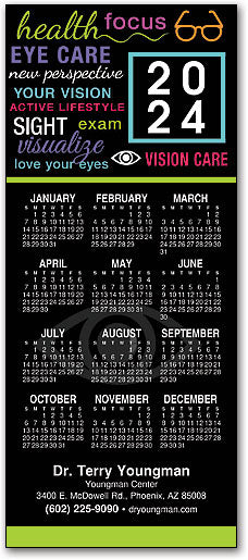 Neon Focus Promotional Calendar