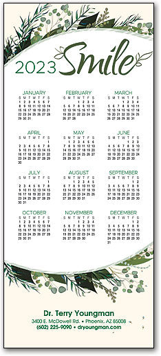 Graceful Garden Tri-Fold Calendar Card with Envelope