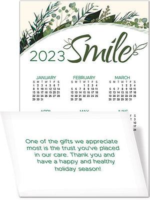 Graceful Garden Tri-Fold Calendar Card with Envelope