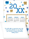 Ornamental Teeth Tri-Fold Calendar Card with Envelope