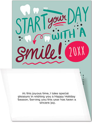 Start with A Smile Tri-Fold Calendar Card with Envelope