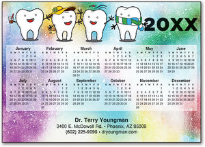 Seasons of Teeth Customisable Postcard Calendar