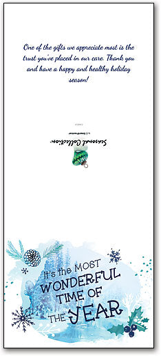 Season Splashes Tri-Fold Calendar Card with Envelope