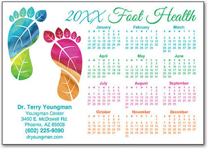 Leaves Afoot Postcard Calendar