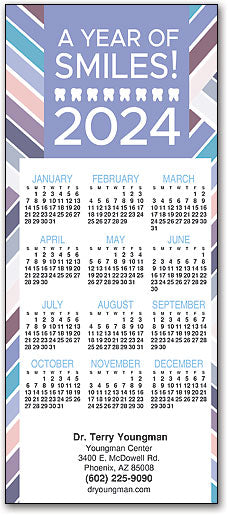 Colorful Stripes Promotional Calendar