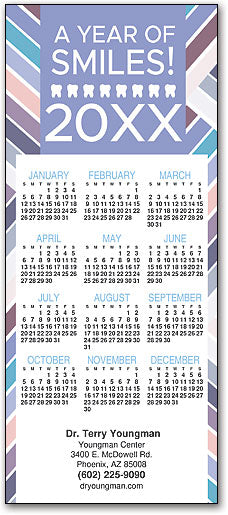 Colorful Stripes Promotional Calendar