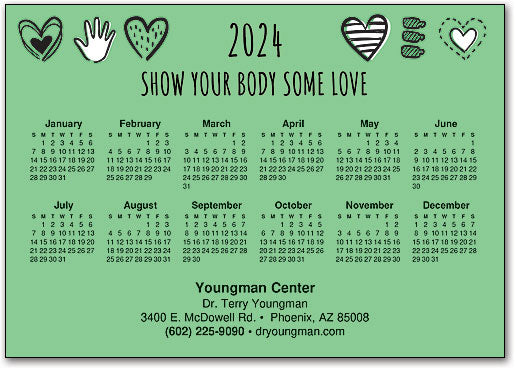 Body Love Postcard Calendar