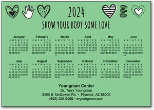 Body Love Calendar Magnet