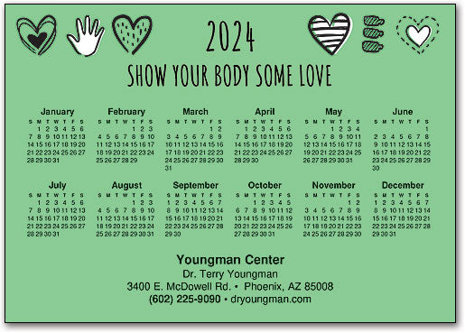 Body Love Calendar Magnet