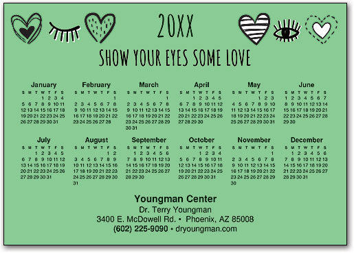 Eye Love Postcard Calendar