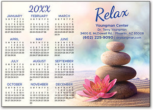 Tropical Rocks Calendar Magnet