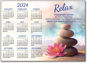 Tropical Rocks Calendar Magnet