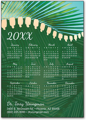 Tropical Spine Postcard Calendar