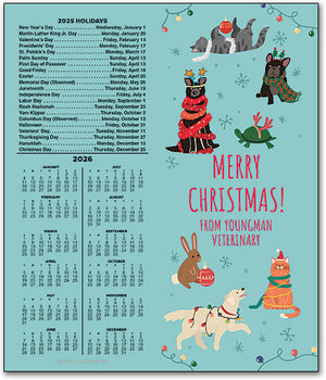 Merry Animals Tear-off Calendar