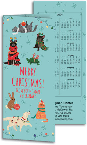 Merry Animals Tear-off Calendar