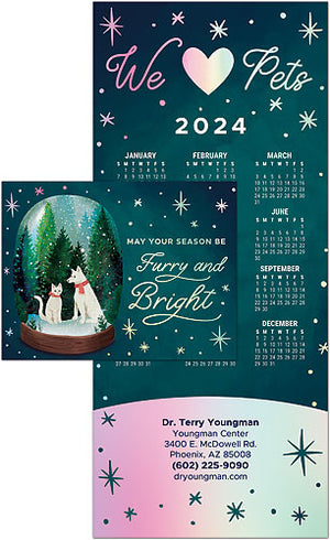 Snowglobe Pets Tri-fold Calendar