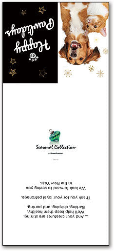 We Love Pets Tri-Fold Calendar Greeting Card
