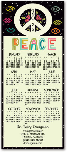 Peace Eyes Promotional Calendar