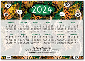 Jungle Eyes Calendar Postcard