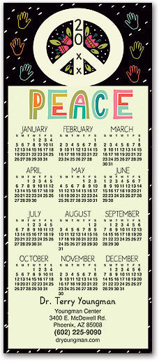 Peace Hands Promotional Calendar