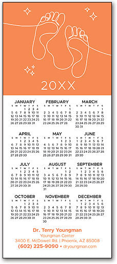 Feet Sparkle Promo Calendar