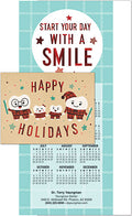 Festive Family Tri-fold Calendar Greeting Card with Envelope