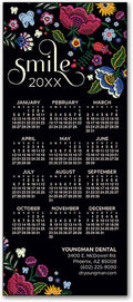 Embroidered Floral Promo Calendar