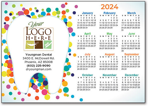 Dotty Tooth Postcard Calendar