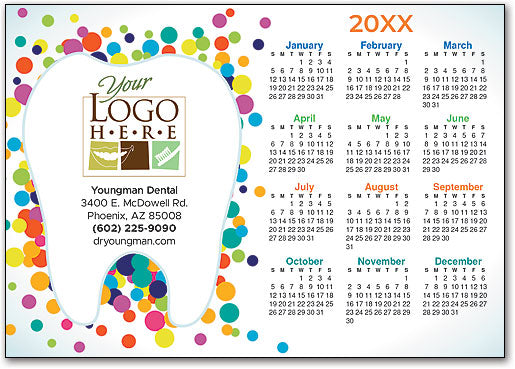 Dotty Tooth Postcard Calendar