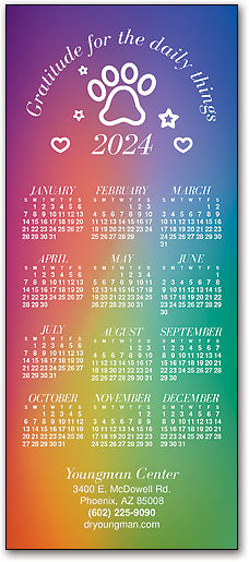Paws for Gratitude Promo Calendar