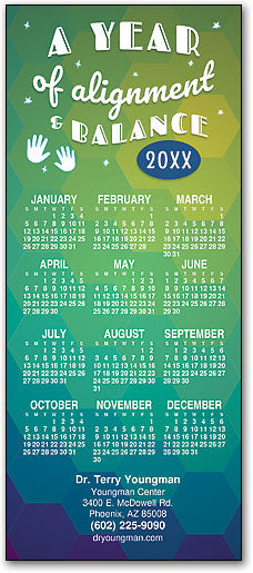 Hands and Hexagons Promo Calendar