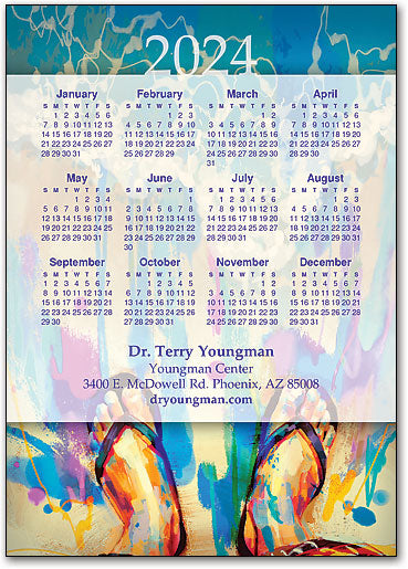 Awashed in Colour Postcard Calendar