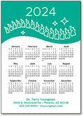 Spine Sparkle Calendar Magnet